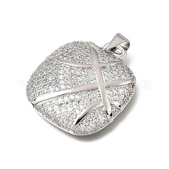 Pendentifs en laiton zircon cubique transparent&nbsp;KK-Z163-10P