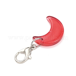 Подвесные украшения в виде стеклянной луны&nbsp;HJEW-JM04367-02