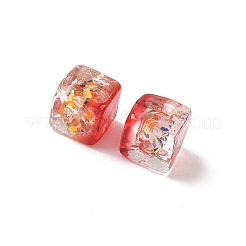 Запеченные бусины ручной работы из золотистого песка с росписью LAMP-P072-01B-08