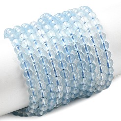 Природные Аквамарин бисер нитей&nbsp;G-G344-A07-4mm