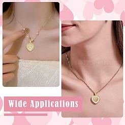 2 шт. 2 стиля подвески из натуральной ракушки с латунным паве&nbsp;KK-CJ0003-40B