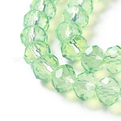 Peinture de cuisson perles de verre transparentes brins&nbsp;DGLA-A034-J8MM-D02