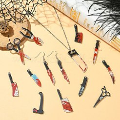 30шт. 15 комплекта подвесок из непрозрачного акрила&nbsp;OACR-CJ0002-52