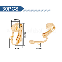 30 шт. фурнитура для сережек-клипс из нержавеющей стали 304 STAS-UN0051-63