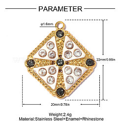 Strassanhänger aus Edelstahl 304&nbsp;STAS-OY014-55G