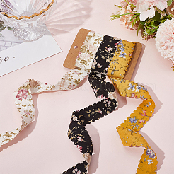 1 комплект полиэстеровой ленты с цветочным принтом OCOR-CY0002-38A