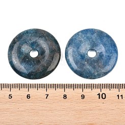 天然アパタイトのペンダント  ドーナツ/円盤チャーム  30x5.5~6mm  穴：5mm&nbsp;G-B196-01B-05