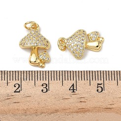 Pendentifs avec zircon cubiques à micro-pavés en laiton&nbsp;KK-H522-01C-G