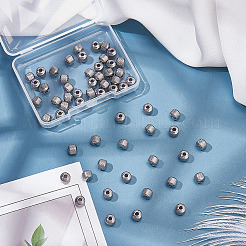 60 шт. бусины из нержавеющей стали марки 304 STAS-ME0002-51