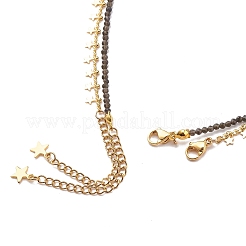 2 шт. набор из 2 подвесок в виде луны и звезды из нержавеющей стали 304 NJEW-JN04030