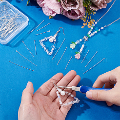 90 шт. 9 стиля латунных штифтов с ушками и головками FIND-GA0007-13