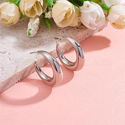 Полумесяц массивные серьги-гвоздики серьги полукольца открытые овальные серьги-капли каплевидные серьги-кольца висячие серьги вытащить через серьги-кольца эффектный ювелирный подарок для женщин JE1089B