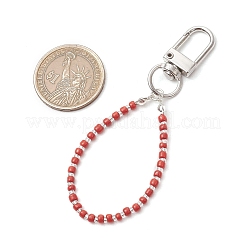 3 шт. 3-х цветные стеклянные подвесные украшения в виде семян&nbsp;HJEW-JM03053