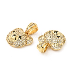 Латунные микро проложить кубического циркония подвески KK-H441-01C-G