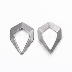 Pendentifs ouverts en acier inoxydable 304 résistant au ternissement&nbsp;STAS-H375-02P