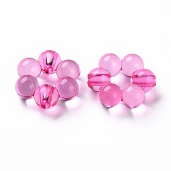 透明なアクリルビーズフレーム  花  カメリア  16.5x15.5x6mm  穴：2mm  約674個/500g&nbsp;TACR-S153-01A-82