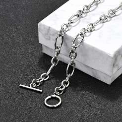 Не тускнеющие унисекс-цепочки из нержавеющей стали 304 Figaro NJEW-H215-03P