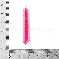 Гальванизированные натуральные кварцевые подвески&nbsp;G-P315-B01-05G