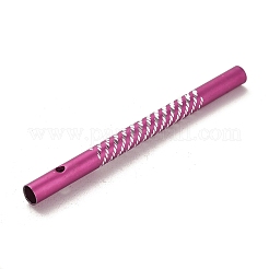 アルミ丸チューブペンダント  風鈴作り用品  コラム  赤ミディアム紫  79x6mm  穴：2.5mm&nbsp;STAS-Q316-06B-1