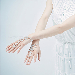 2шт. браслет с теннисным кольцом из кристаллов и страз&nbsp;BJEW-CN0001-17C