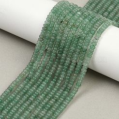 2 нити натуральных зеленых авантюриновых бусин нити G-PA0001-26