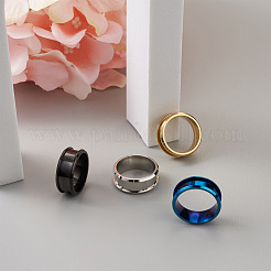 4 цвет настройки кольца из нержавеющей стали с рифлением для пальцев&nbsp;STAS-TA0001-26A