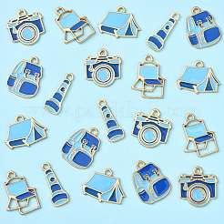 20 шт. 5 стиля серии кемпингового снаряжения эмалированные подвески из сплава&nbsp;FIND-YW0007-13B