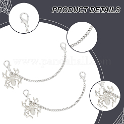 2 шт. цепочки для обуви с подвеской в виде паука из сплава FIND-AN0001-06