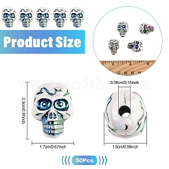 50 шт. Покрытие акриловыми бусинами&nbsp;PACR-YW0001-36