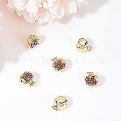 Латунные подвески из шоколада с микропаве и кубическим цирконием&nbsp;KK-BC0009-05