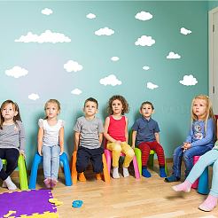 Наклейки на стену из пвх DIY-WH0377-062