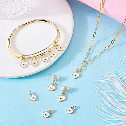 Кулоны с эмалью из латуни&nbsp;KK-GA0002-27