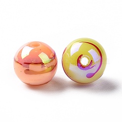 УФ-покрытие радужные строковые стеклянные акриловые бусины&nbsp;OACR-E009-10F