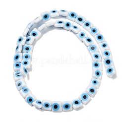Handgemachte Glasperlen bösen Blick Stränge&nbsp;LAMP-G166-03A