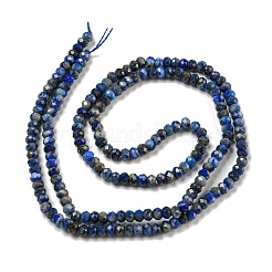 Нитки бусины из натурального ляписа-лазури G-F460-06