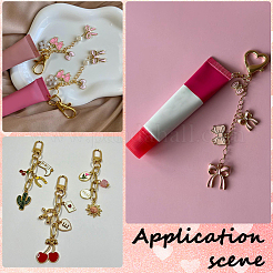 Kits de porte-clés brillant à lèvres à faire soi-même&nbsp;DIY-SP0007-47