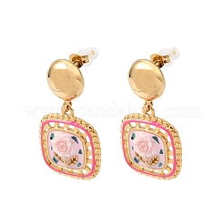 Boucles d'oreilles pendantes à clous en acier inoxydable 304 pour femmes&nbsp;EJEW-A164-04B-G