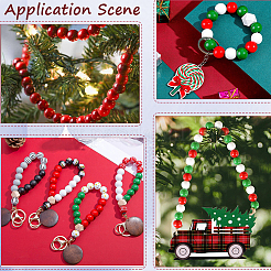 150 шт. 2 стиля крашеных бусин из натурального дерева&nbsp;COCO-PA0001-14