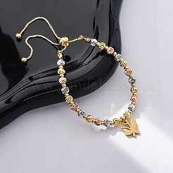 Браслеты из латуни BJEW-C090-02G-D