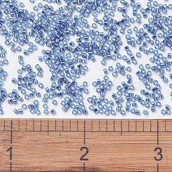 MIYUKIデリカビーズ  シリンダー  日本製シードビーズ  11/0  （db1210)シルバーライニング紺ure  1.3x1.6mm  穴：0.8mm  約2000PCS /ボトル  10 G /ボトル&nbsp;SEED-JP0008-DB1210