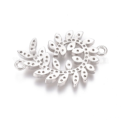 Латунные соединители с прозрачным кубическим цирконием&nbsp;ZIRC-L085-71P