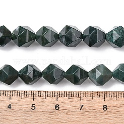 Природные моховой агат бисер нитей&nbsp;G-F523-37-10mm