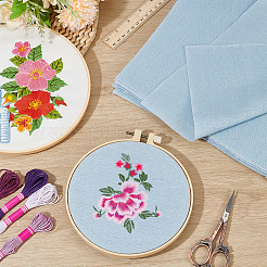 Льняная ткань&nbsp;DIY-WH0430-153A-04