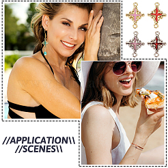 48 шт. 12 стиля подвески-соединители из эмалированного сплава с покрытием стойки&nbsp;FIND-TA0002-85