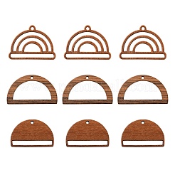 18шт 3 стильные подвески из орехового дерева WOOD-LS0001-43