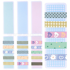 45 tablero de muestra de cinta plástica de 3 colores&nbsp;DIY-CP0013-97