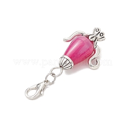 Декоративные подвески в виде чайника из натурального кракелюрного агата.&nbsp;HJEW-JM04734-01