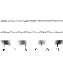 Латунные цепочки сингапур для женщин NJEW-Q020-01P