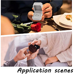 12 шт. 6-х цветные квадратные бархатные коробки для колец VBOX-BC0001-06