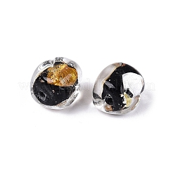 Handgefertigte Gold-und Silberfolie Glasperlen&nbsp;FOIL-Q003-01B